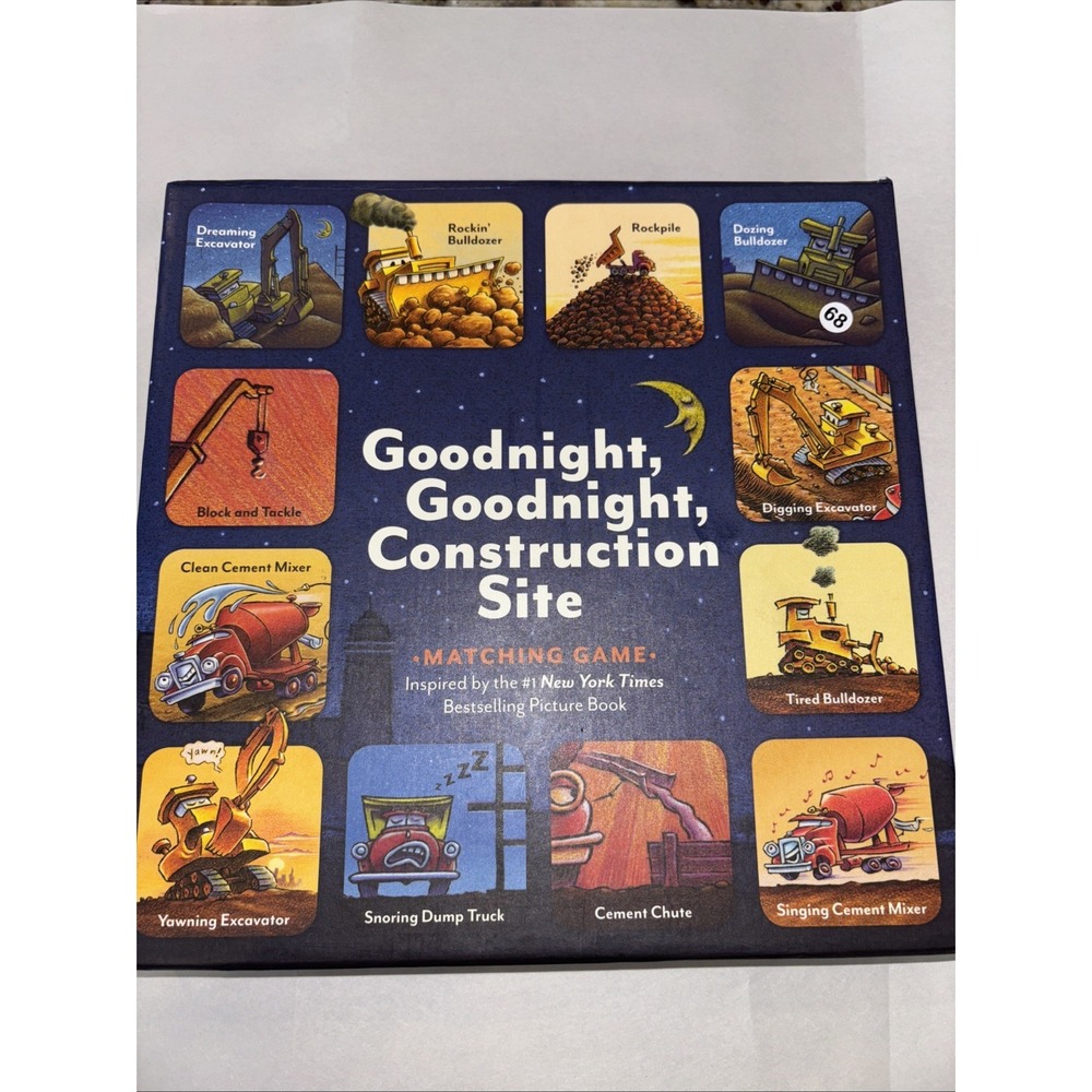 Goodnight Goodnight Construction Site Memory Game. 3555. No Callouts